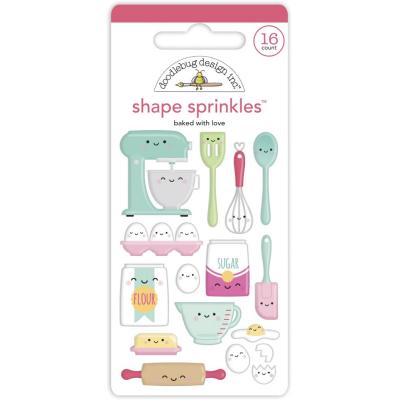 Doodlebug Made With Love Sticker - Baked With Love